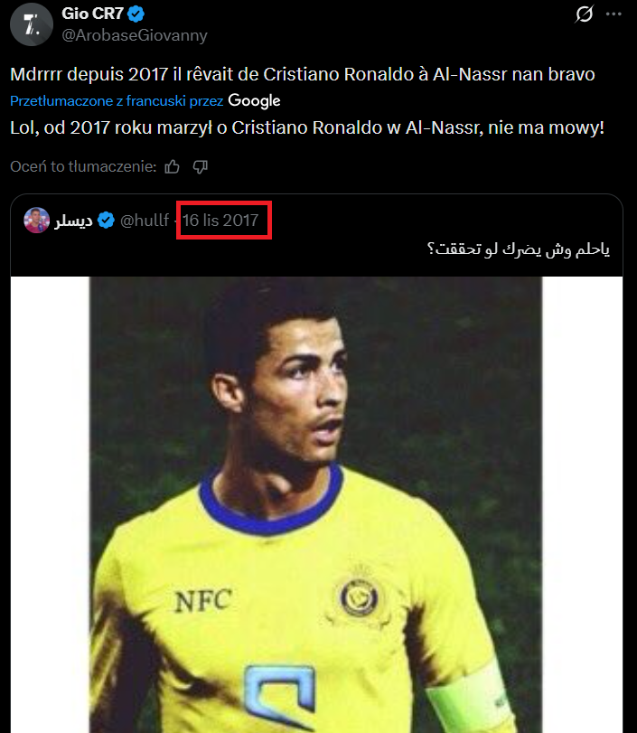 WPIS kibica z 2017 roku nt. Cristiano Ronaldo vs. RZECZYWISTOŚĆ O.o